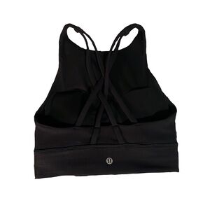 Lululemon Energy Bra Ribbed High Neck Long Line *Medium Support, B-D Cup Size 4